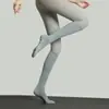 Calcetines Finos de Yoga para Mujer de Otoño, Calcetines Antideslizantes para Pilates, Calcetines Largos hasta la Pantorrilla, Calcetines Deportivos Específicos Transpirables de Algodón Puro