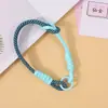 Cordão personalizado da moda para celular, pingente de bolsa de bichinho de pelúcia customizado, cordão de corda trançada colorido, acessório de chaveiro