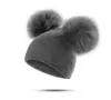 Desejo Chapéu de Tricô Infantil Aliexpress Chapéu de Bebê com PomPom Transfronteiriço Outono e Inverno Quente Chapéu de Lã para Exterior Ins