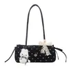 Bolso Único de Lazo Bajo el Brazo para Mujer, Nueva Moda Otoño/Invierno 2026 Bolso de Hombro Versátil de Lunares para el Trabajo y los Viajes