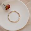 Pulseira de pérolas por atacado para mulheres, pulseira de pérolas de água doce naturais, miçangas de miyuki, pulseira de cordão elástico, simples, nicho de luxo leve