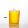 Vaso para velas de colores mate esmerilado con tapa, recipiente para velas, estilo Ins, transparente, para aromaterapia, sin humo