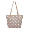 Bolso de Hombro de Lunares Elegante Transfronterizo Moderno Bolso de Hombro de Lunares Blanco y Negro Bolso de Mano de Alto Valor Bolso Cruzado de Lunares para Mujer