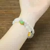 Pulsera de Doble Círculo para Mujer Multi-Estilo con Perlas Naturales Tianshan Cui Bei, Círculos Múltiples, Nicho de Alta Gama, Fábrica de Jade de Xinjiang, Venta al por Mayor