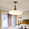 Lámpara de araña para dormitorio estilo Nanyang, Lámpara estilo medieval crema para dormitorio principal, habitación de princesa, Lámpara de escritorio de diseñador de espectro completo para protección ocular
