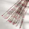 Accesorios de ratán simulado de 65 cm, pulseras tejidas a mano de bricolaje, decoraciones para tarros de dulces, bayas de ratán de colores