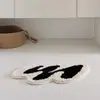 Alfombrilla de baño flocado antideslizante, alfombrilla de suelo de baño absorbente de agua, felpudo de entrada, alfombra para mesita de noche de dormitorio en casa
