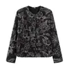Exportación Transfronteriza Ropa de Mujer 2025 Otoño Nueva Chaqueta de Algodón Acolchada Bordada Retro Europea y Americana Chaqueta 8458801