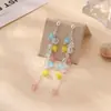Pendientes Largos de Borla con Perla y Circonita de Aguja de Plata S925, Lujo Ligero, Moda de Nicho, Temperamento Dulce de Alta Gama para Mujer