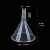 Embudo Pequeño Separador de Líquidos de Plástico Embudo de Laboratorio Engrosado de PP 30-150 mm Embudo Triangular para Dispensar Líquidos Loción