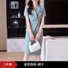 2024 Novo temperamento de alta qualidade profissional terno vestido hotel recepção trabalho roupas manga curta terno jaqueta feminina verão