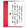 Set de Envolvente para Tarjeta de Saludo de Texto Nuevo Día de San Valentín Transfronterizo Tamaño Grande 10 Juegos o Más Tarjeta de Mensaje de Regalo Festivo para Pareja