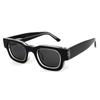 2025 nuevas gafas de sol de placa vintage hechas a mano montura pequeña pata ancha moda personalizada estilo europeo y americano hip hop gafas de sol para viaje