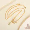 Yuebao Jewelry Plata de Ley S925 Chapado en Oro Moneda de Cobre de los Cinco Emperadores Collar de la Fortuna Estilo Chino Versátil Juego de Cadenas para Mujer Venta al por Mayor