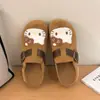 Sandalias de slip-on de moda y lindas con temática de gatos para mujer, nuevo estilo 2026, de suela gruesa, con plantillas ocultas que aumentan la altura, fáciles de poner