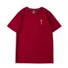 Camiseta 2026 Ano do Cavalo, Manga Curta Cor Vinho, Saudação de Ano Novo, Reunião Anual, Homens e Mulheres, Ano do Zodíaco, Ano do Dragão, Prosperidade, Tamanho Plus, Signo do Zodíaco