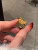 Anillo de mariposa hueco de diamante filigrana de oro arena de Vietnam para mujer, cobre chapado en oro, anillo abierto, diseño de nicho, celebridad de internet en vivo