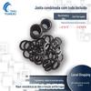 Junta Combinada Tudo-em-Um Coberta com O-Ring M6-M60 Borracha Nitrílica Resistente a Óleo Embalagem Interna com Esqueleto Metálico Vedação à Prova d'Água