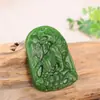Venta al por mayor de fábrica imitación jade Hetian colgante zodiaco Tigre material de Mongolia Exterior verde espinaca Tigre Tigre Shengwei colgante collar de jade