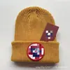 Gorro de Invierno Moda Europea y Americana Gorro de Punto para Hombre Caliente de Lana para Esquí al Aire Libre Gorro Frío Bordado para Mujer Cabeza Grande