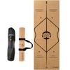 Cuerda de saltar de goma antideslizante, silenciosa, engrosada y ensanchada, personalizada, para fitness, esterilla de yoga de corcho para el hogar.