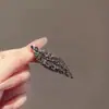 2026 Novo Estilo Presilha Bico de Pato com Strass Elegante Grampo de Cabelo Presilha Lateral Moda Simples Versátil Presilha para Franja Acessório de Cabelo