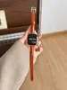 Correa de Cuero Ultra Fina Ajustada para Apple Watch Adecuada para Apple Watch Series 12/11/10