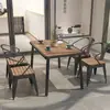Juego de muebles de exterior para jardines de villas, patios al aire libre, balcones, patios traseros, cafeterías y salones de té de ocio