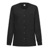 Blusas de Manga Larga para Uniforme Médico Disponibles, Cárdigans para Salón de Belleza, Chaquetas de Botón de Presión, Uniformes de Trabajo para Doctores y Enfermeras al por Mayor