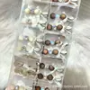 Grampo de Cabelo Pequeno Doce Feijão Strass Laço Estilo Coreano Nicho Retrô Amigo da Pele Presilha para Franja Menina Doce