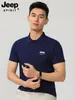 JEEP SPIRIT Camisa Polo de Algodón Jeep Casual Deportiva para Correr Cuello Solapa Manga Corta Ropa para Hombre Fresca y de Secado Rápido