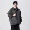 Suéter Pulôver com Capuz de Tricô Estilo Novo Americano para Homens e Mulheres, Blusa Suéter Versátil Casual Solta Preguiçosa