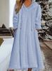 Transfronterizo 2026 Nuevo Otoño e Invierno Europeo y Americano Amazon Holgado Casual Forro Polar con Capucha Vestido de Manga Larga Ropa de Casa