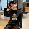 Ropa Base para Niños de Cuello Medio Otoño e Invierno Ropa Infantil 2026 Nuevo Estilo Cálido De Casual Camiseta Pulóver de Manga Larga