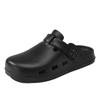 2025 Nuevo Verano Ropa Exterior Resistente al Desgaste Suela Blanda Pareja Zapatos Boken Exterior Puntera Media Pantuflas Casual Zapatos de Hombre Sandalias