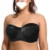 Lencería Europea y Americana Tallas Grandes mm Push-Up Antideslizante Sexy Espalda Hermosa Cómodo Transpirable Tirante Desmontable Vestido Venta al por Mayor Mujeres