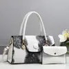 Set de Dos Piezas de Bolsas para Madre e Hija, Bolso de Mano Brillante de Cuero con Patrón de Piedra, Bolso Cruzado Casual y de Moda, Bolsas Transfronterizas