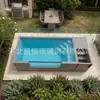 Piscinas de fibra de vidro acima do solo para quintais externos, hotéis, resorts, piscinas prontas, atacado de fabricante e personalização