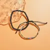 2022 Nuevo Pulsera Tejida Estilo Bohemio Combinación de Piedra Volcánica de Lava para Hombres Pulsera Hecha a Mano de Tela Vintage