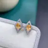 Los Pendientes Naturales de Fanta Tienen Buenos Colores y Todos Son Finos. Plata S925 Finamente Incrustada con la Piedra Principal de Tamaño 4*5mm
