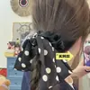 Nuevo Scrunchie de Lunares con Lazo, Versátil y Elegante, Cuerda para el Cabello de Alta Calidad, Accesorio para el Cabello