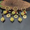 Estilo Antiguo Doce Signos del Zodiaco Tazón del Tesoro Giratorio Llavero Adorno Creativo de Mano Regalo Pequeño Artículo para Venta en Puesto y Souvenirs de Viaje