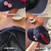 Boina jeans com laço estilo japonês para mulheres, chapéu octogonal fofo e doce em formato de nuvem estilo coreano, chapéu de artista versátil e que afina o rosto