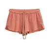 Shorts Esportivos Americanos Hot Girl Femininos Verão Novo Cintura Baixa Waffle Leve Fitness Corrida Sexy Yoga Hot Pants