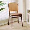 Sillas de Plástico Estilo Ratán para Uso Doméstico, Sillas de Comedor Apilables, Sillas de Ocio con Respaldo, Sillas Estilo Europeo para Apartamentos Pequeños