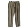 Pantalones Largos de Color Sólido Microelásticos, No Planchar, Mezcla de Algodón Peinado de Alta Gama, Cómodos, Transpirables, para Otoño e Invierno, Estilo Recto Casual de Negocios para Hombre