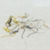 Venta al por mayor directa de fábrica electroplateado plata aretes de gancho para la oreja joyería para la oreja oro rosa hecho a mano diy accesorios de joyería gancho para la oreja