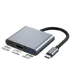 Estación de Acoplamiento Tipo-C Transfronteriza Proyector de Pantalla Hdmi4K Hub Multifunción Multi-Puerto Estación de Acoplamiento Siete en Uno