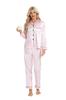 Conjunto de Ropa para el Hogar Estilo Europeo y Americano, Pijama para Mujer, Suministro de Comercio Exterior, Cárdigan de Satén, Manga Larga, Moda Casual de Otoño