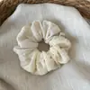 Elástico de Cabelo Suave e Sofisticado com Vibe Relaxada, Elástico de Renda Floral, Novo Elástico de Tricô da Moda para Mulheres